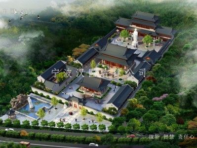 寺院古建规划设计-药师禅寺