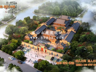 寺庙重建规划设计方案-宁波天福寺